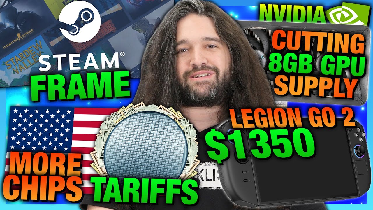 HW News - Valve Steam Frame, NVIDIA's 94% Domination, Chip Tariffs, SteamOS Growing